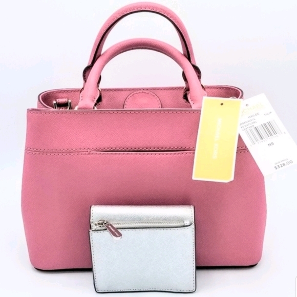 Michael Kors Saf Leathr Hailee Satchel/Wallet - Picture 4 of 14